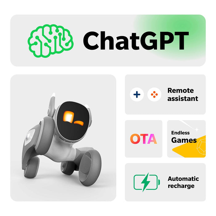 Loona Premium Smart Robot, AI PETBOT s nabíjacou stanicou, KEYi Tech