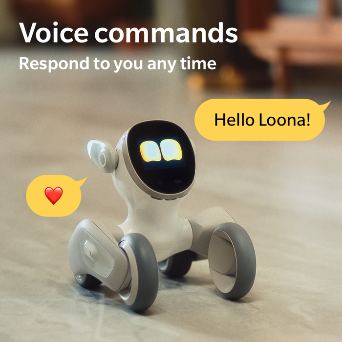 Loona Premium Smart Robot, AI PETBOT s nabíjacou stanicou, KEYi Tech